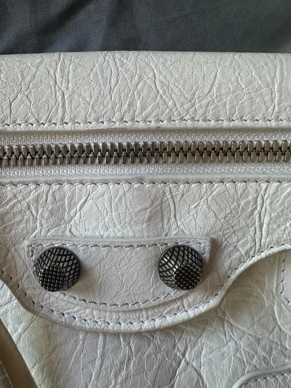 Balenciaga Le Cagole Small Sling Bag Authentic White